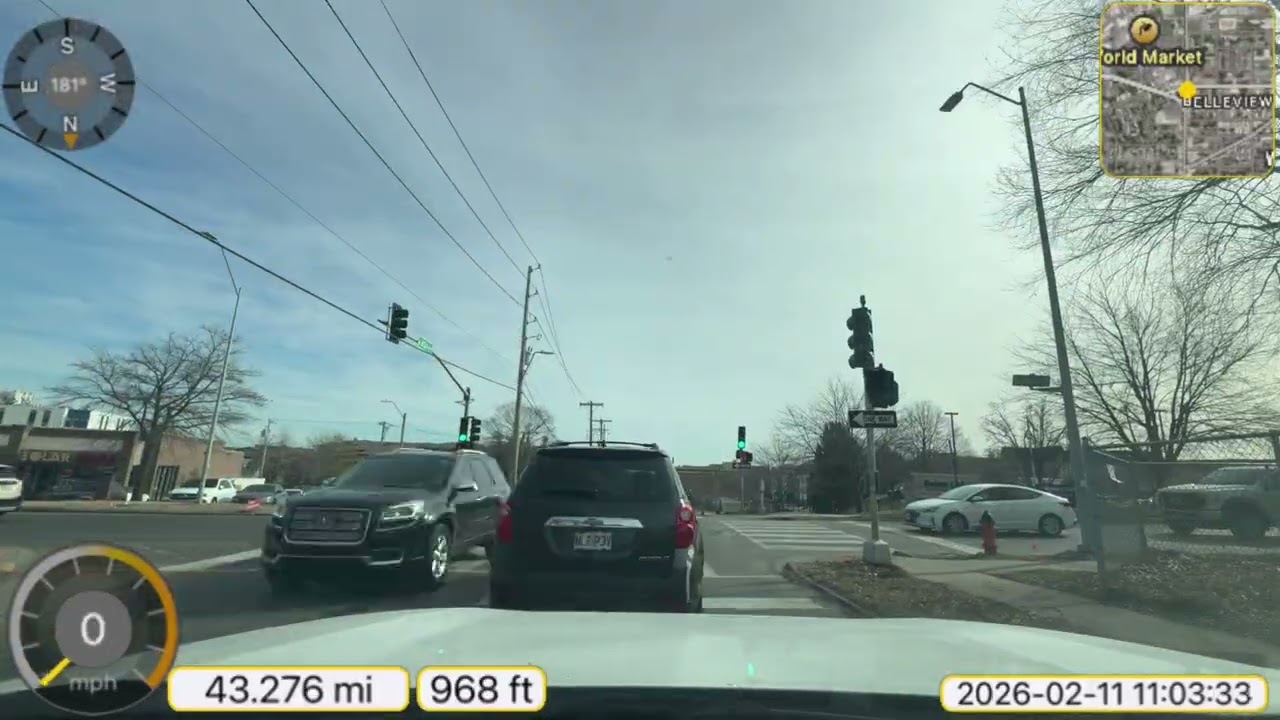 202600211 Dashcam Drivelapse Kansas City Metropolitan Area Wednesday