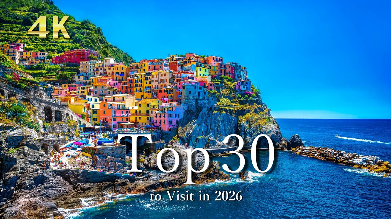 地球の歩き方厳選【2026年版】訪れるべき国30選｜4K絶景と癒しの音楽｜Top 30  to visit in 2026