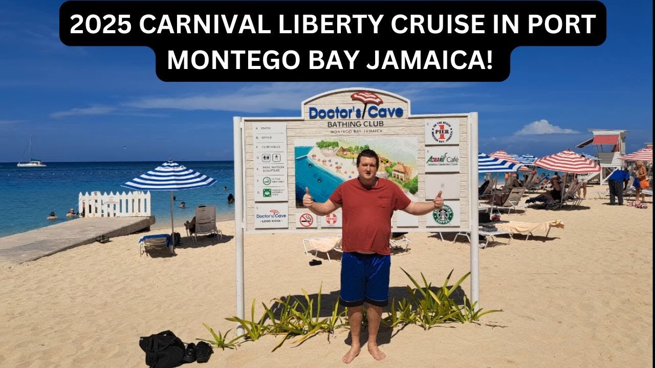 Круиз на лайнере CARNIVAL LIBERTY в заливе Порт-Монтего, Ямайка, в 2025 году!