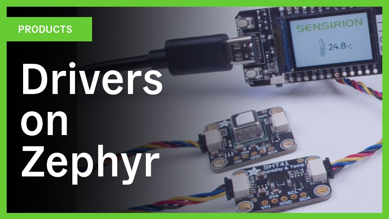 Sensirion Drivers on Zephyr - Display Demo with Adafruit Breakout Boards