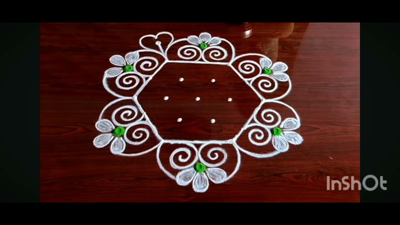 Easy modern rangoli #trending #rangoli #latest #2025 #trendingshorts 