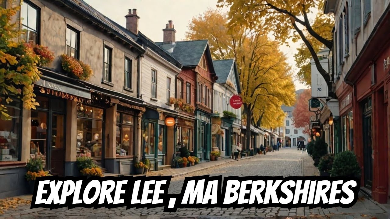 4K Explore The Small Town of LEE, Massachusetts Berkshires New England August 2024