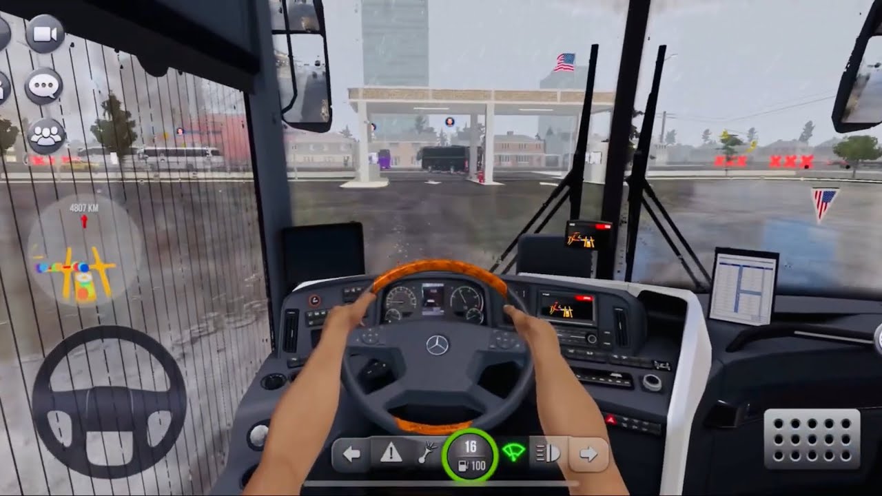  BUS SIMULATOR ULTIMATE — MERCEDES-BENZ TOURRIDER PREMIUM TRIP TO USA 🇺🇸 ( AUGUSTA - FEDERAL WAY )