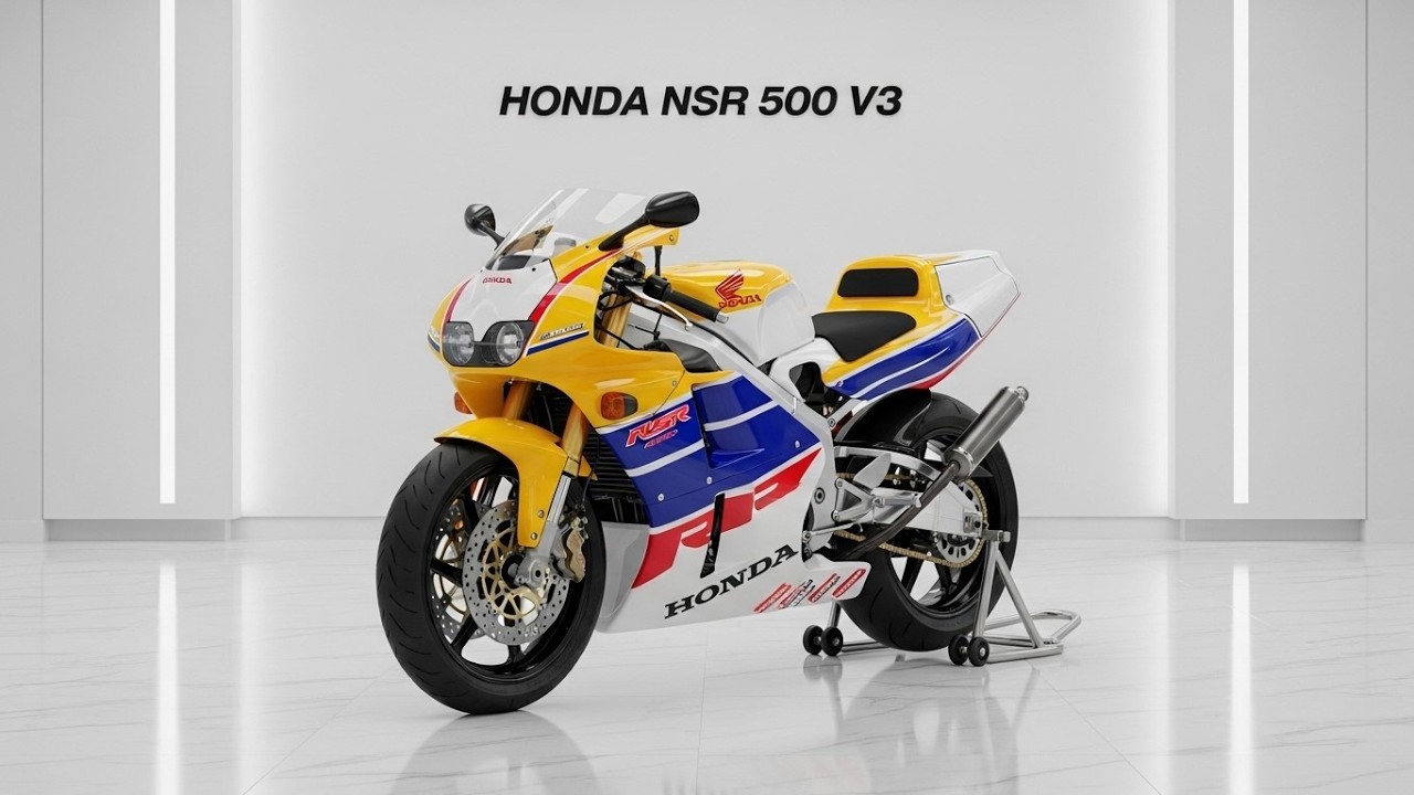 Наконец-то в продаже! Honda NSR 500 V3 2026 года – безумный гоночный мотоцикл с двухтактным двига...