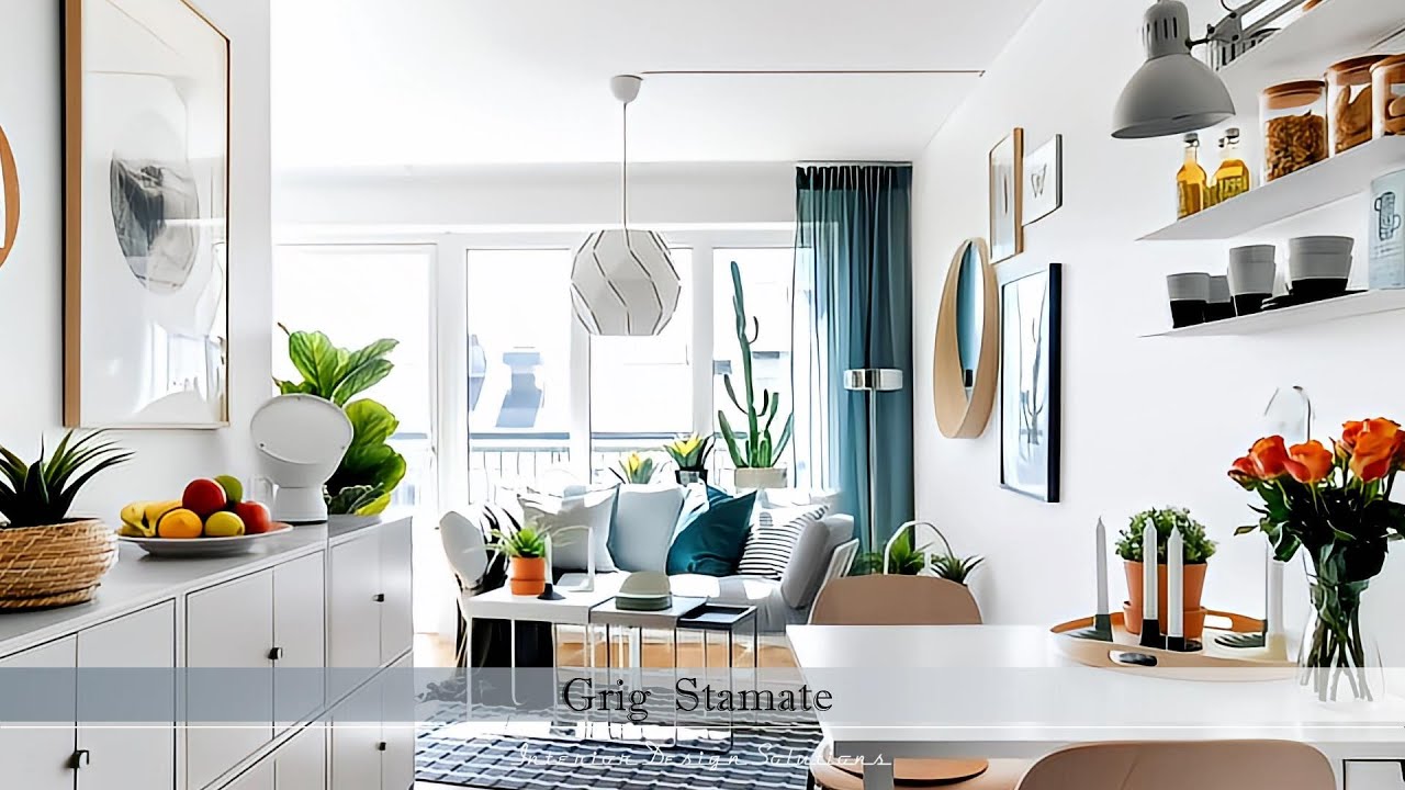 Cute Small Apartments, Tiny Interiors under 400 sq ft (37 sq m)