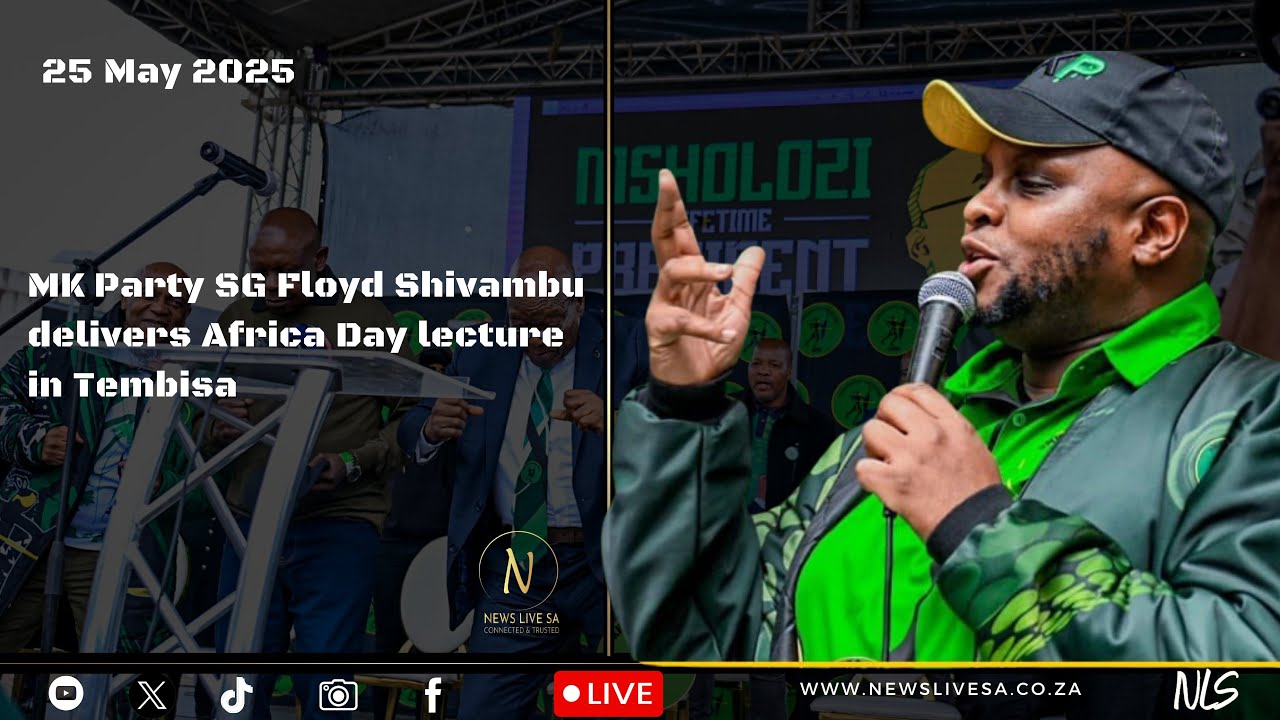 MK Party SG Floyd Shivambu delivers Africa Day lecture in Tembisa