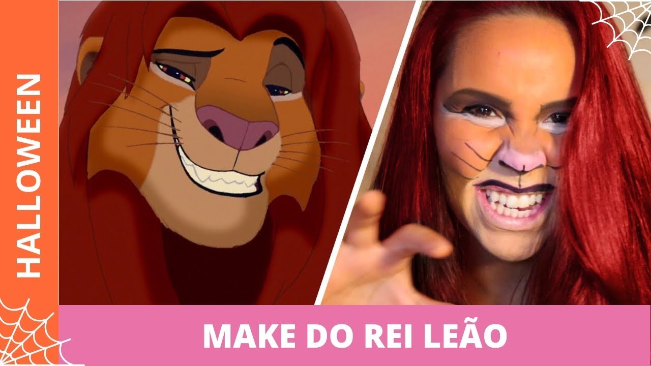 ESPECIAL DE HALLOWEEN #3 - MAQUIAGEM DO SIMBA DE REI LEÃO