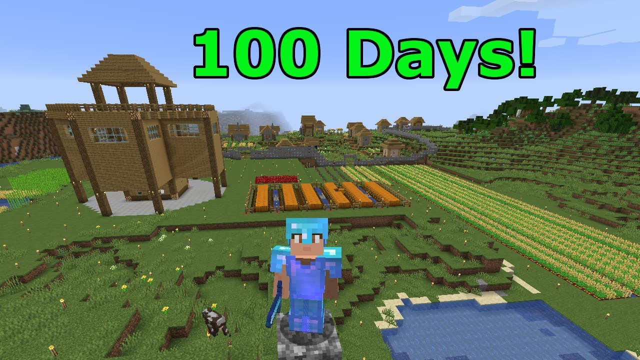 My 100 Days of Hardcore Minecraft (World Showcase)