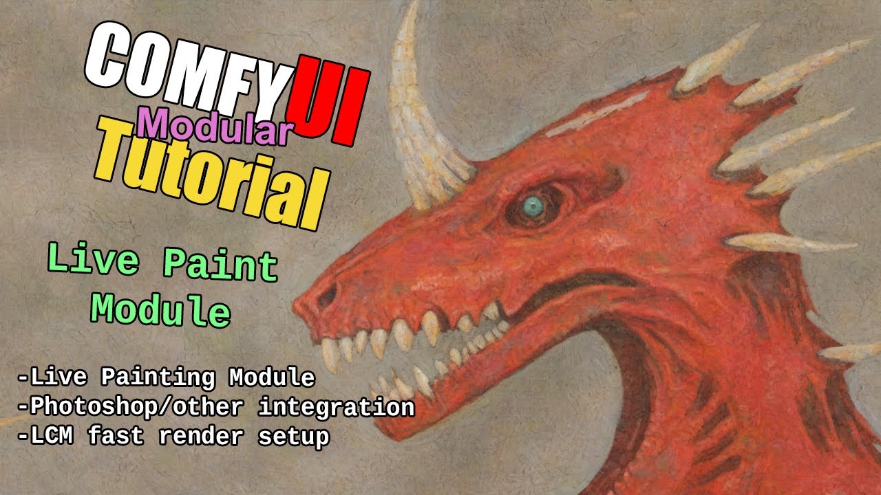 ComfyUI Tutorial - Live Painting Module - Photoshop+ComfyUI