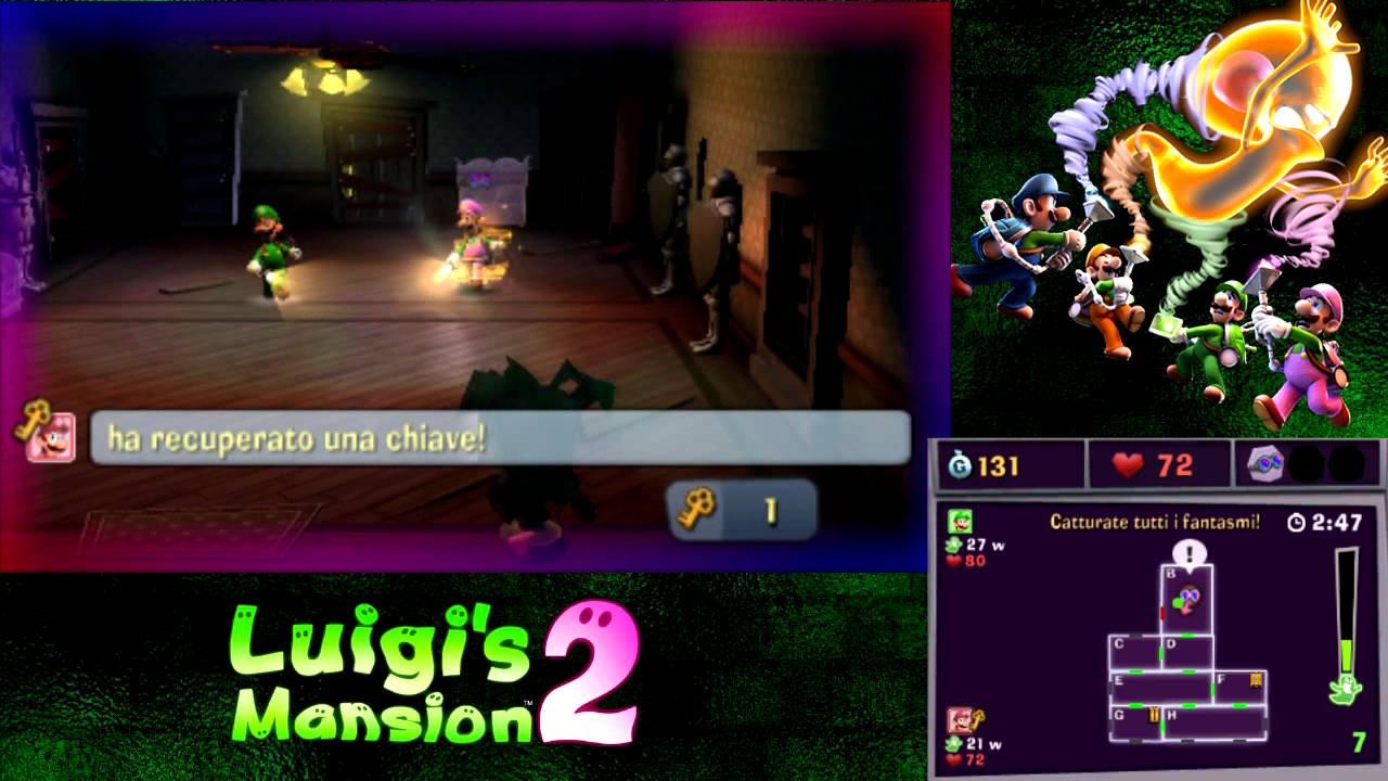 Luigi's Mansion 2 Multiplayer - Modalità Cacciatore/Normale/10 piani