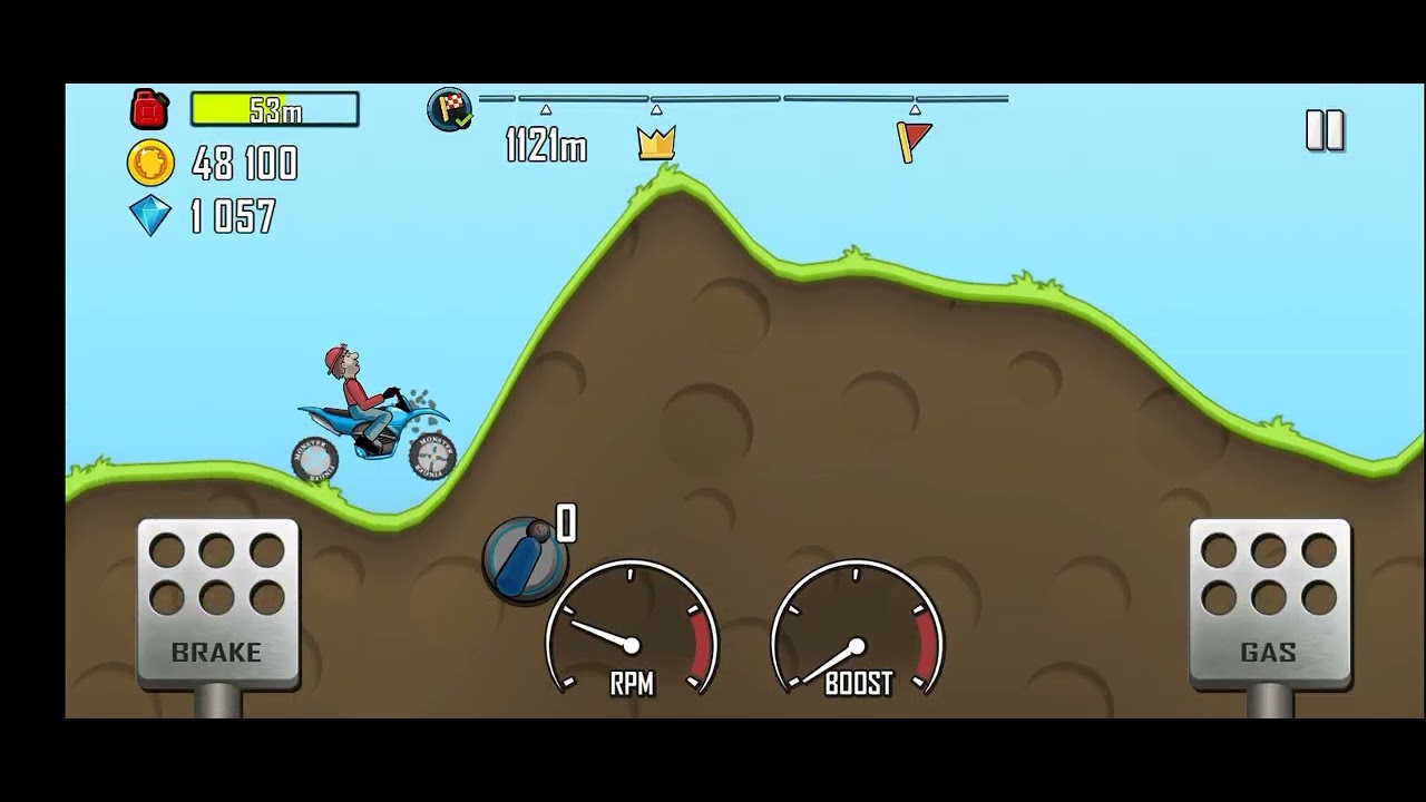 Hill climb Racing new record😱👑