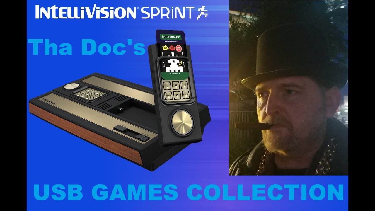 The New Intellivision Sprint PLUS My USB Games Collection