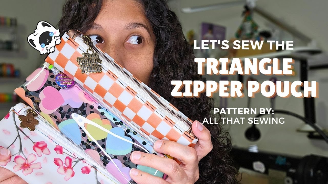 Modified Triangle Zipper Pouch Tutorial | All That Sewing | Marathon Sewciety | OddBorn