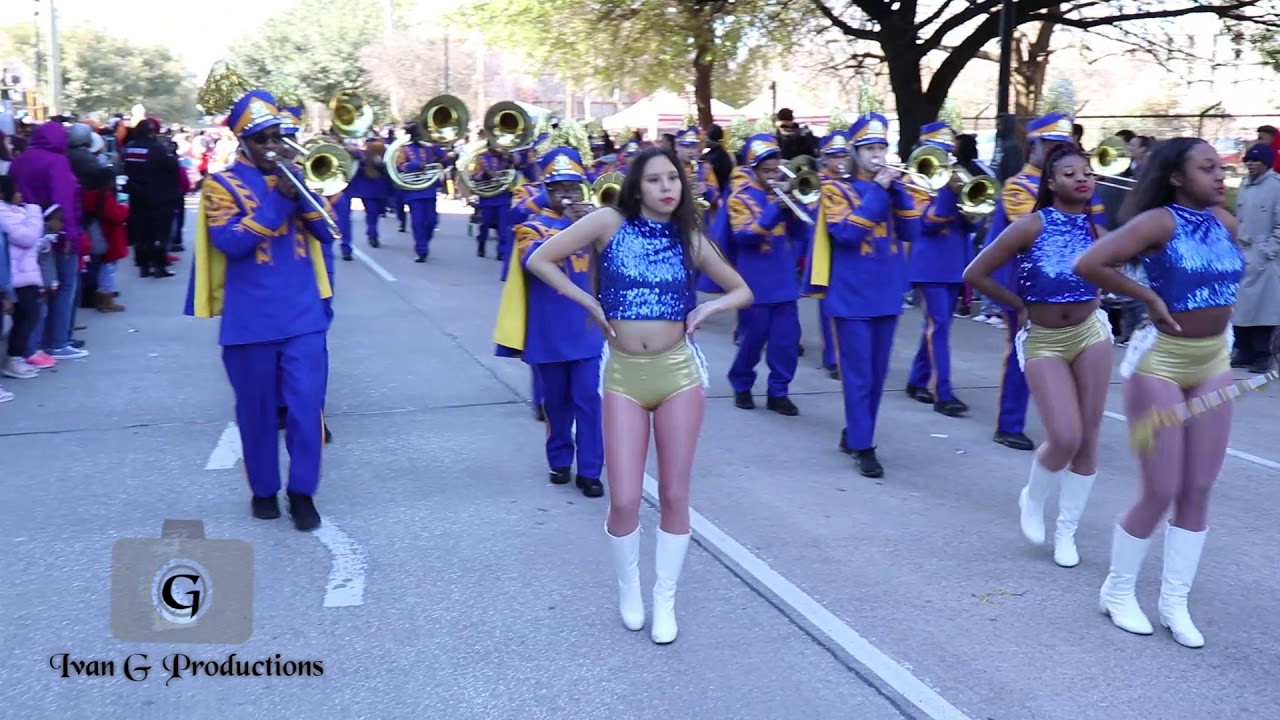 Booker T. Washington HS Marching Band at Houston MLK Parade 2020