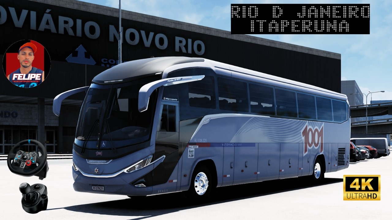 🏔️ Ônibus Enfrenta a Serra dos Órgãos com chuva! Viagem ETS2 de Rio a Itaperuna em 2 mapas RBR/EAA