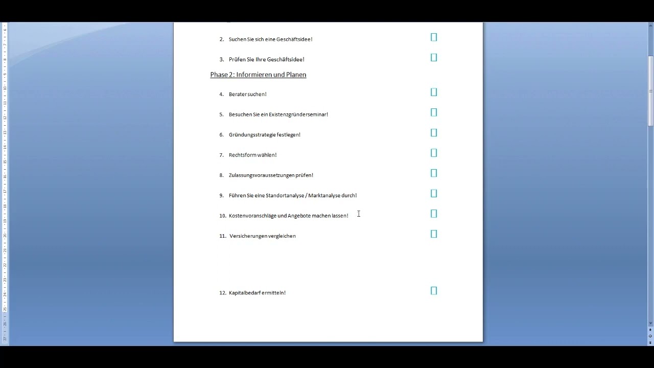 34 Schritte zur Selbständigkeit #1 #quickcheck