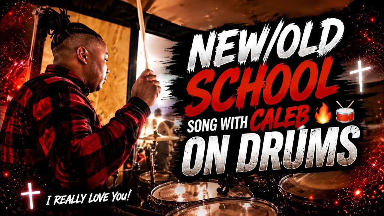 New/old school song with Caleb on drums🔥🥁 - I really love you/ I trust in God