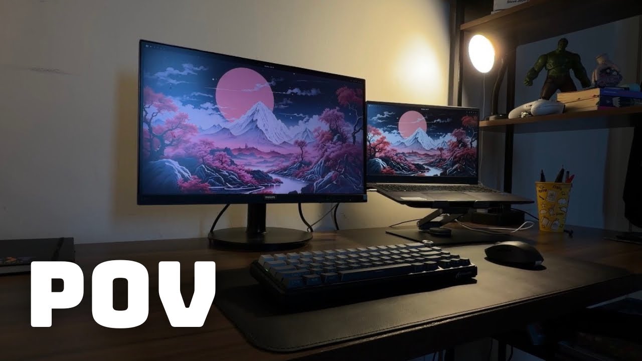 pov: Um Jovem Tranquilo Renovando Seu Setup