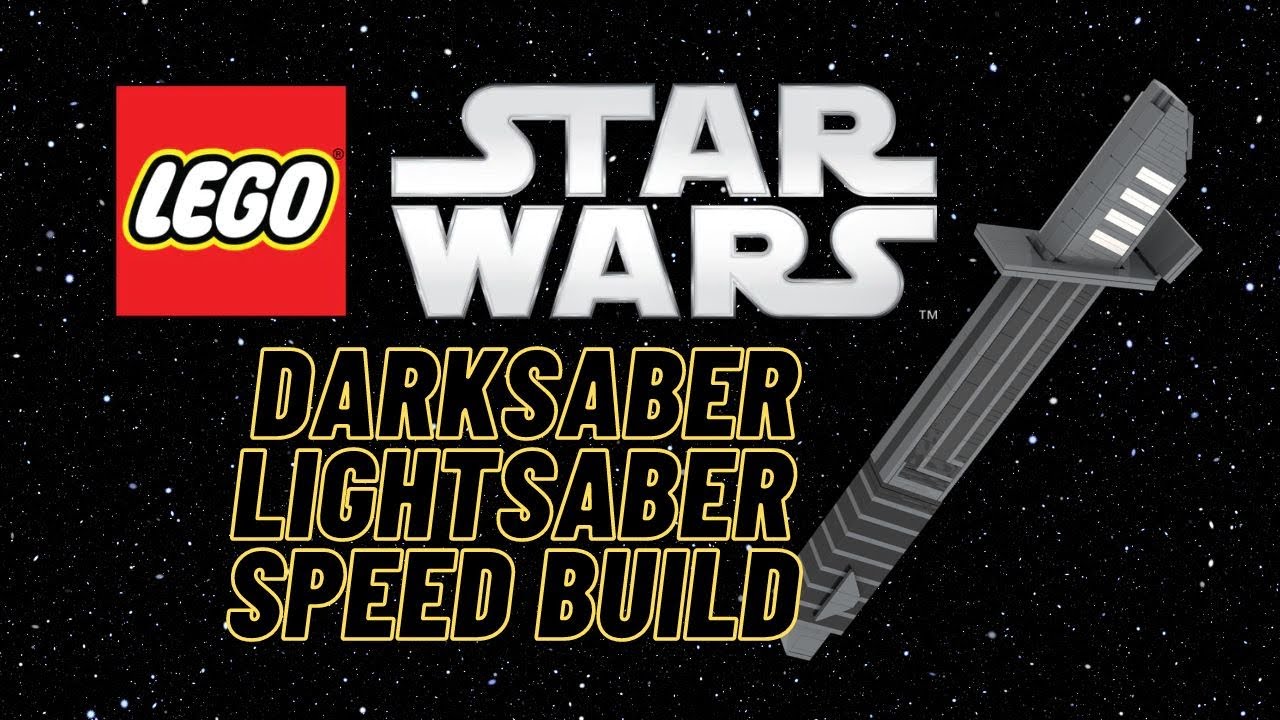 Lego StarWars Darksaber Lightsaber Speed Build