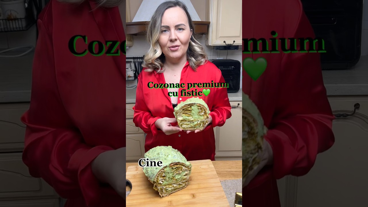 Reteta cozonac premium cu fistic🎄