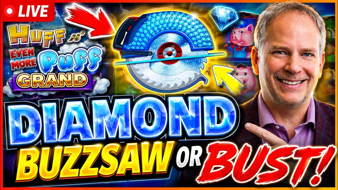🔴 LIVE Huff N' Even More Puff Grand - SPECIAL SATURDAY LIVE SLOT PLAY!