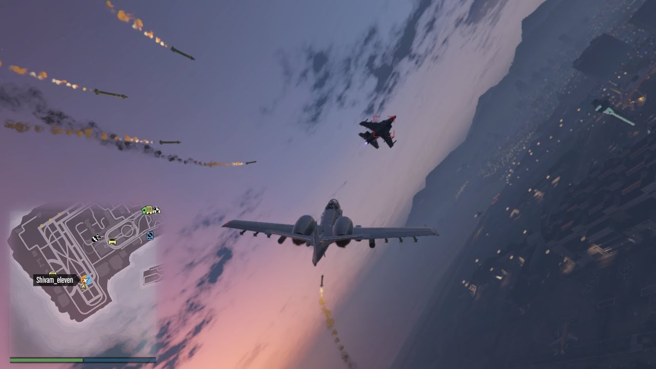 GTA 5 ONLINE: HYDRA VS B11 STRIKEFORCE DOGFIGHT | F4D