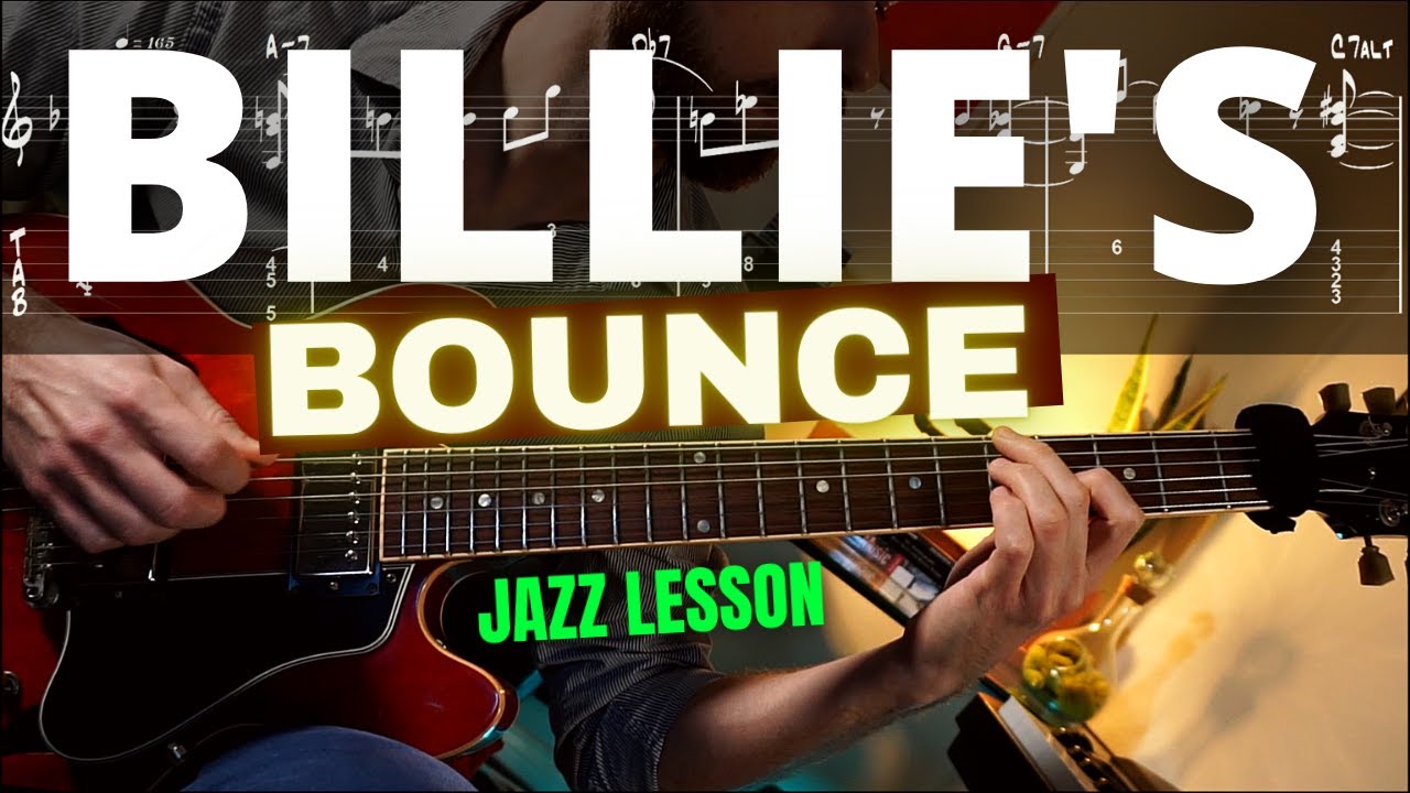 Billie's Bounce - JAZZ GUITAR LESSON / Intro + Melody