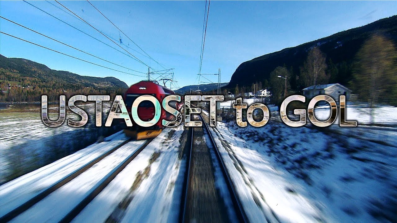 Drivers Eye View from Ustaoset to Gol in Norway Timelapse