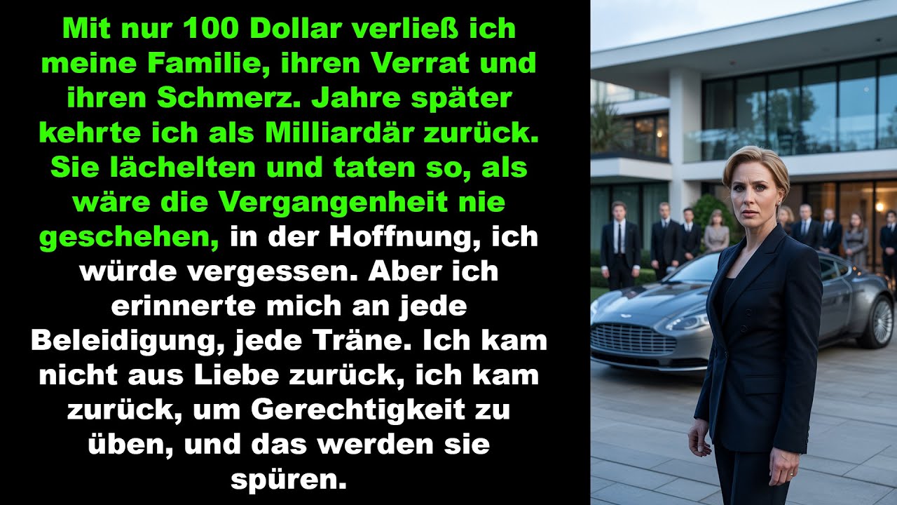 Mit 100 Dollar ging ich, als Milliardär kehrte ich zurück nicht für Liebe sondern für Gerechtigkeit.