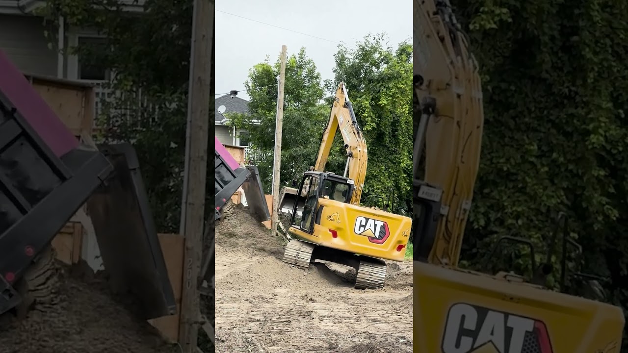 Cat 313GC in action