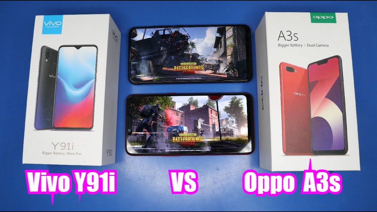 Vivo Y91i VS Oppo A3s (PUBG, Battery and Speed)