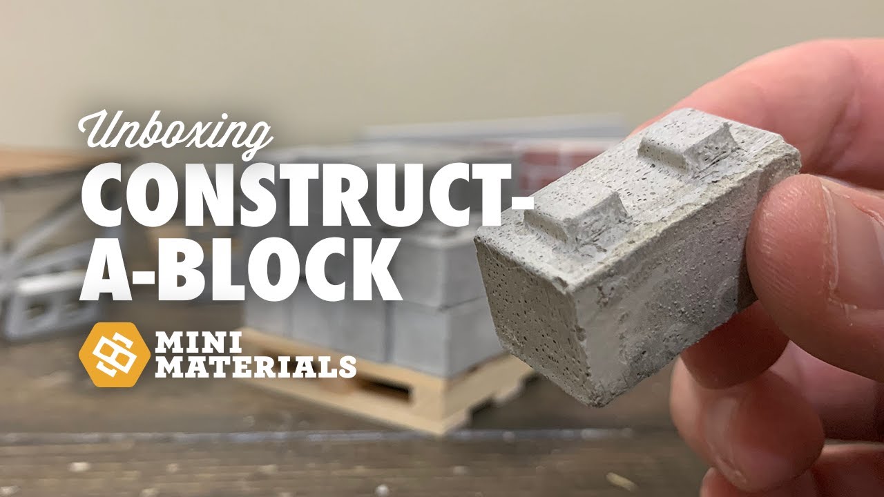 Mini Materials Construct-a-block Unboxing