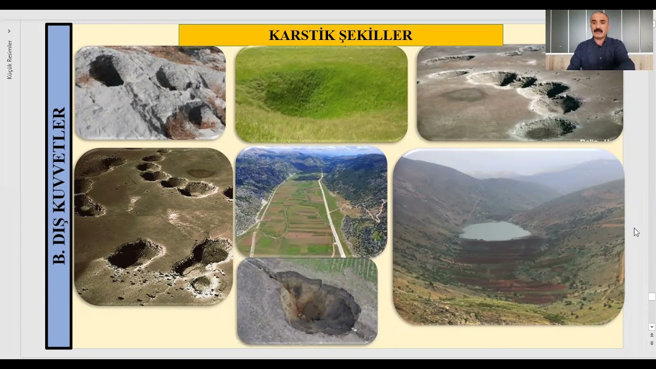 TYT 71  YERŞEKİLLERİ   DIŞ KUVVETLER  KARSTİK ŞEKİLLER
