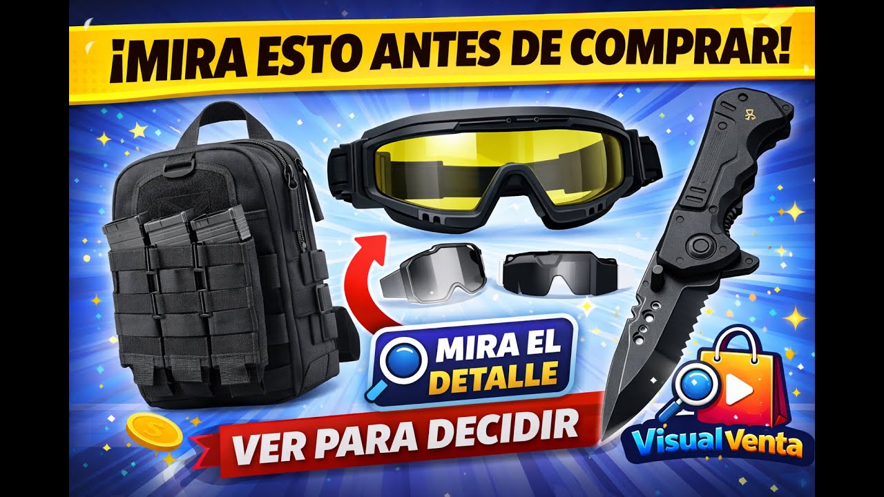 Kit de Emergencia de Supervivencia 🔥🧭 | Pedernal, Silbato y Herramienta 6 en 1 | VisualVenta
