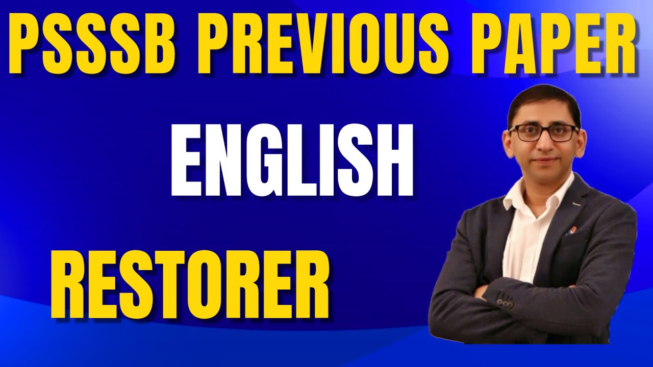 English: PSSSB Library Restorer Exam Analysis l Fully Explained