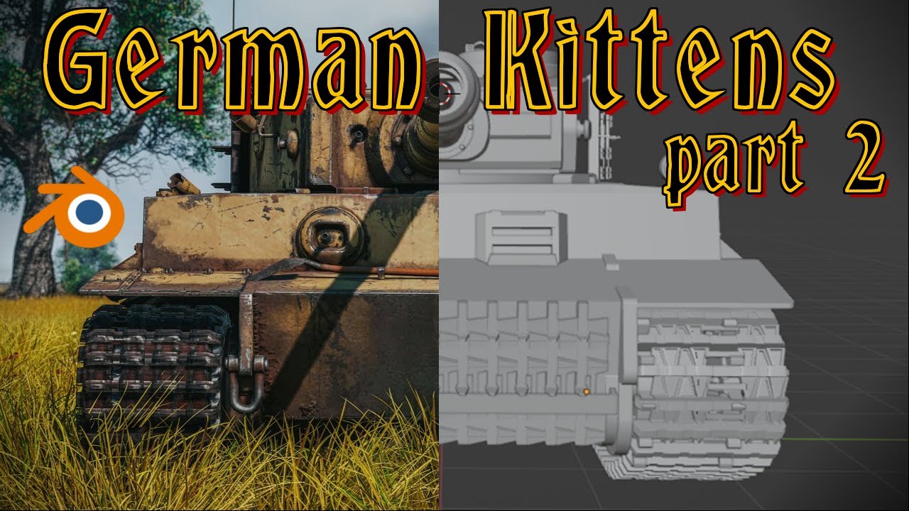 German Kittens of WW2 - PzKpfw VI Tiger I | Tanks with Blender