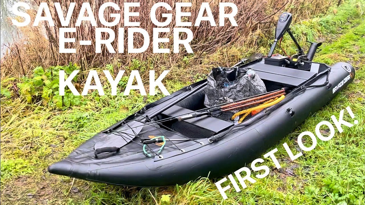 Savage Gear E-Rider Kayak first look! This thing is insane!