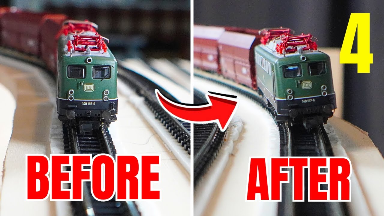 Come Costruire un Plastico Ferroviario in Scala N #4  LA CURVA IN PENDENZA