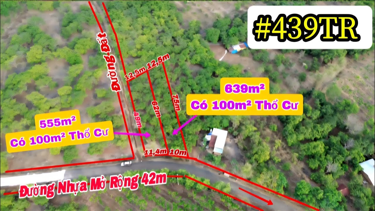 (11)#439TR |Mặt tiền nhựa dân đôngCách DT 757 chợ nhà thờ Thanh An 2.5kmLH 0867251968 @bdsbinhphuoc