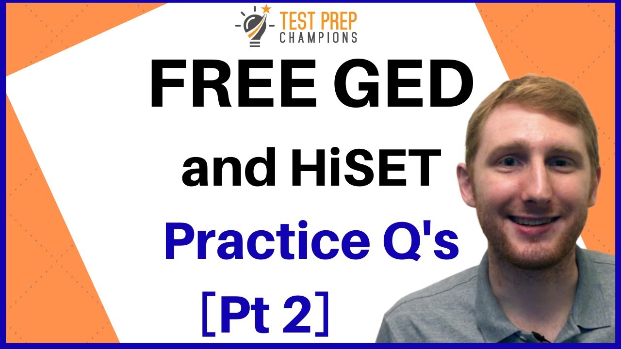FREE GED and HiSET Math Practice Test 2022 Part 2