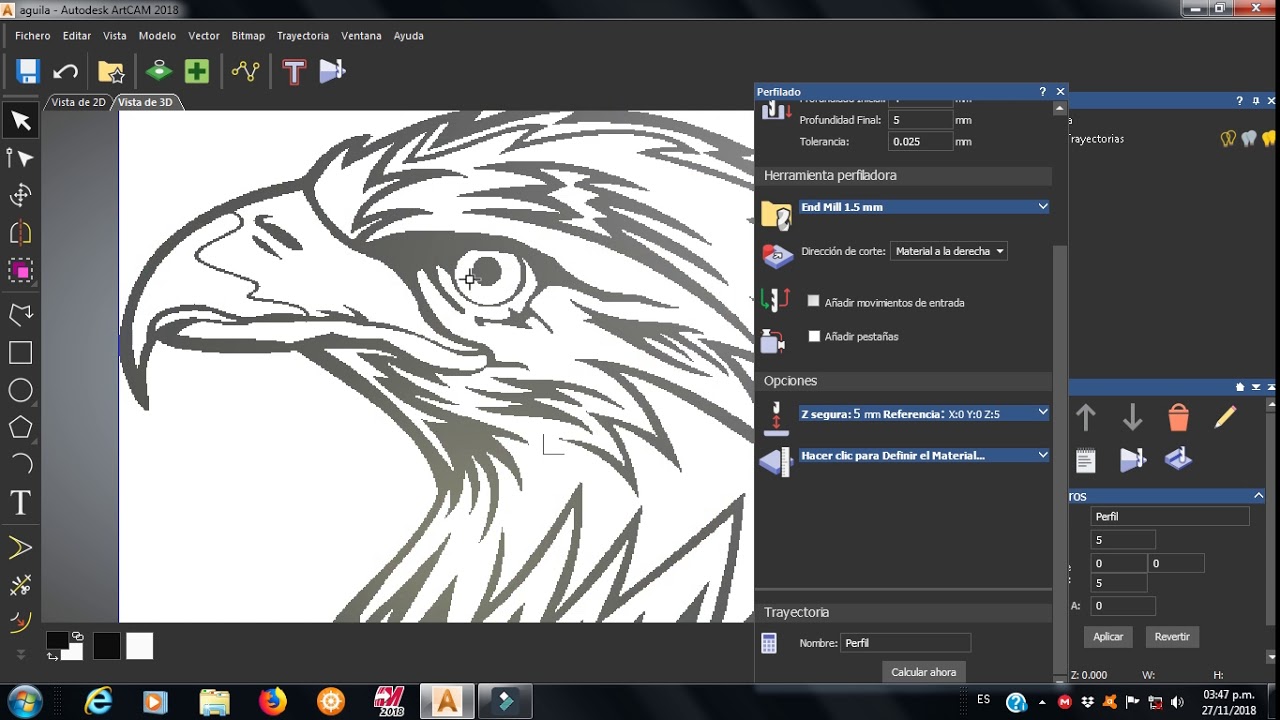 VECTORIZACION ARTCAM 2018