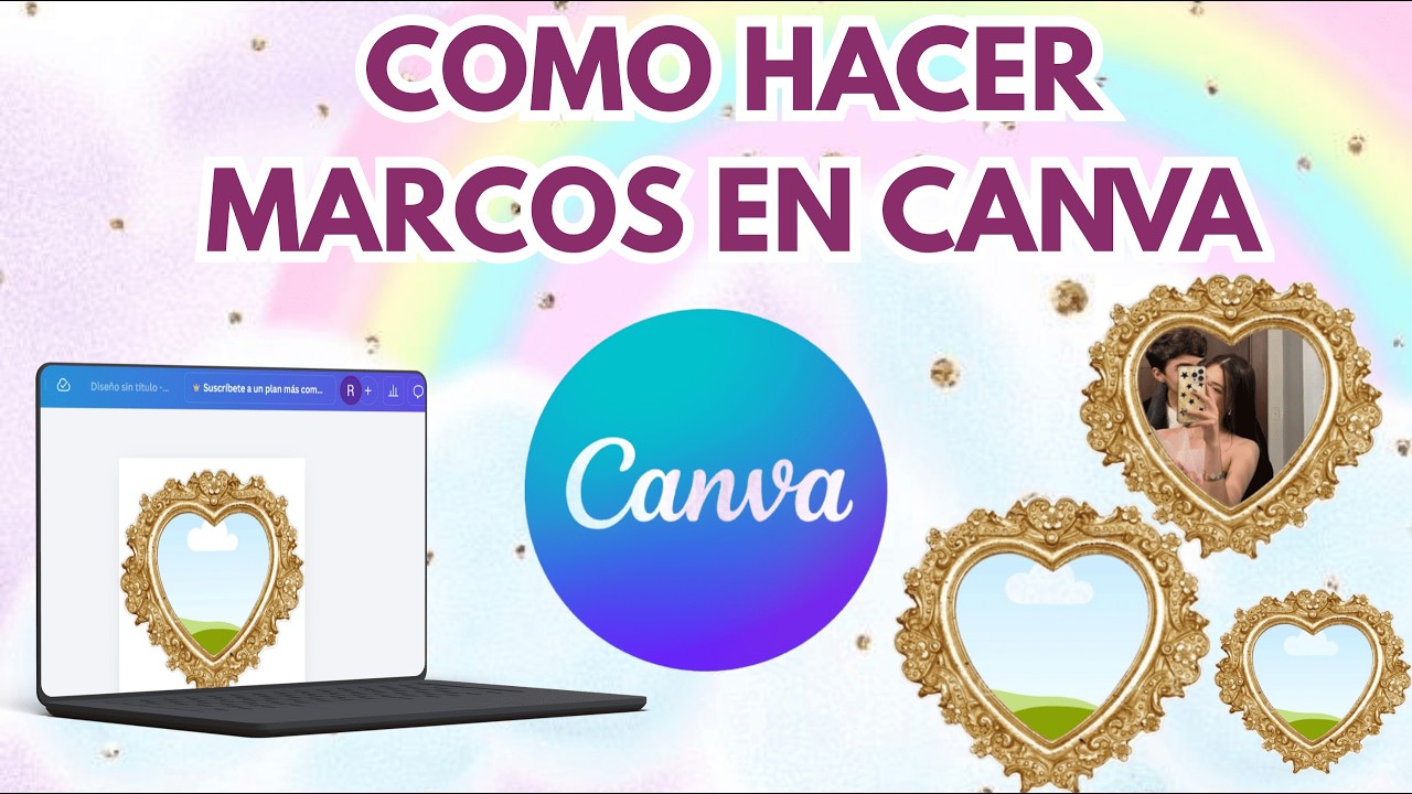Como hacer marcos en canva #canvatutorial #canva