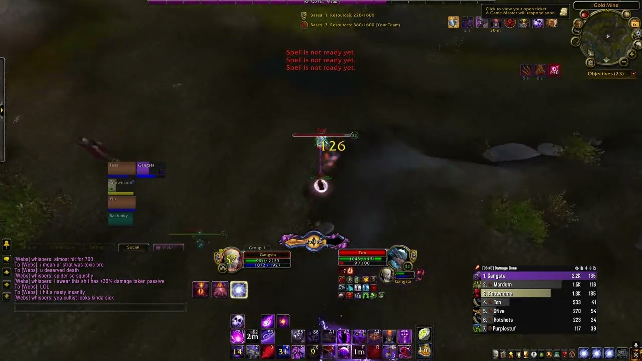 Conquest of Azeroth: Arathi Basin PvP Cultist 1v3