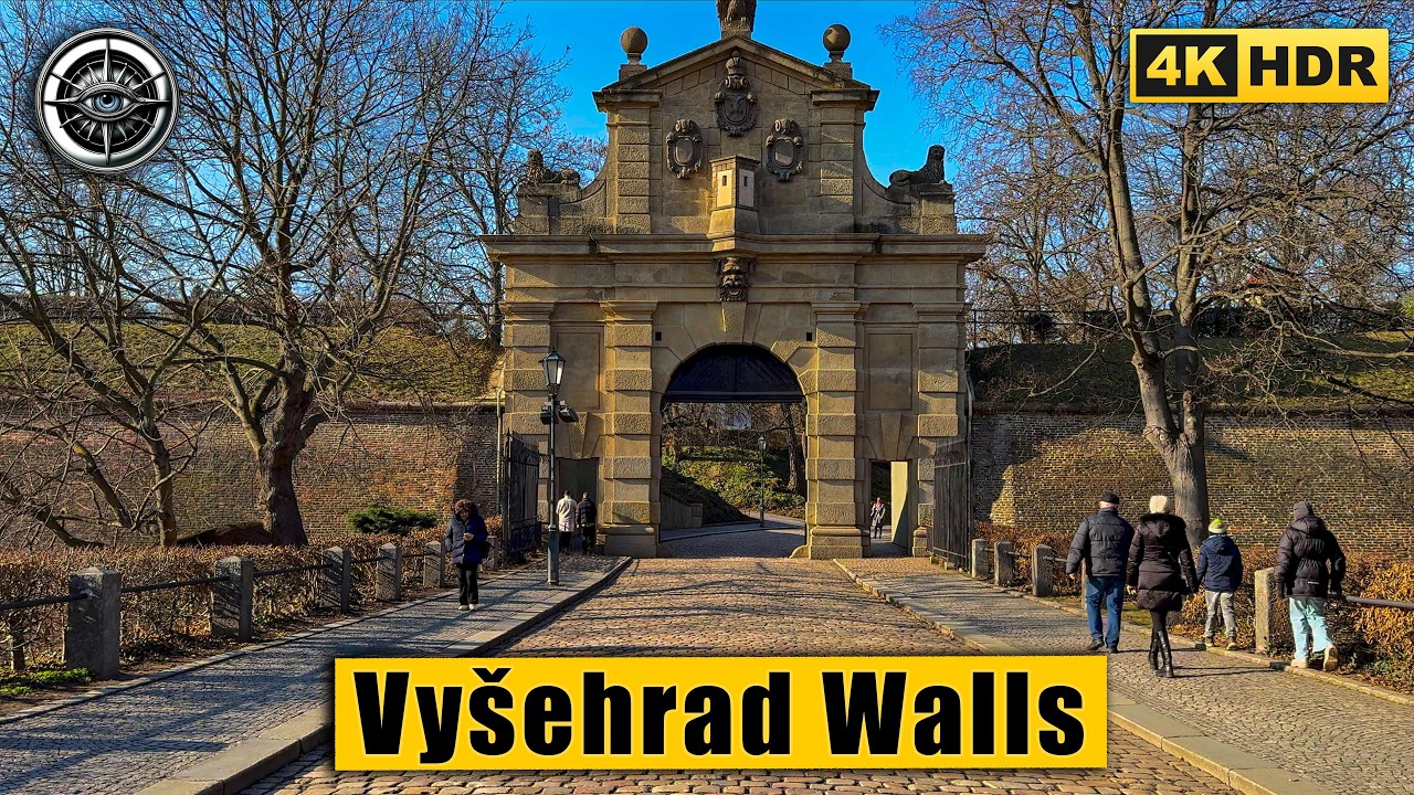 Vyšehrad: The Walls of History and Human Folly | Prague Winter Walk | 4K HDR