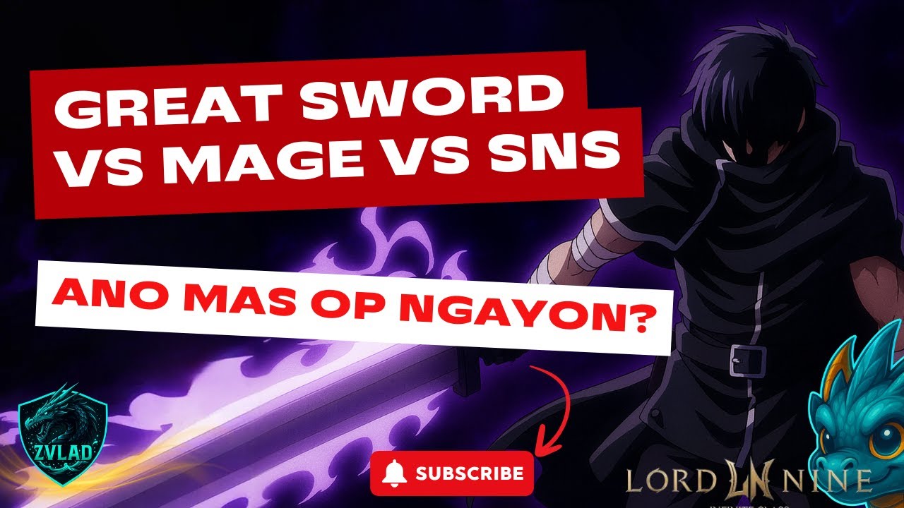 GREAT SWORD MAIN PA BA? 😅 Mage or SNS Switch? | Lord Nine Live PH