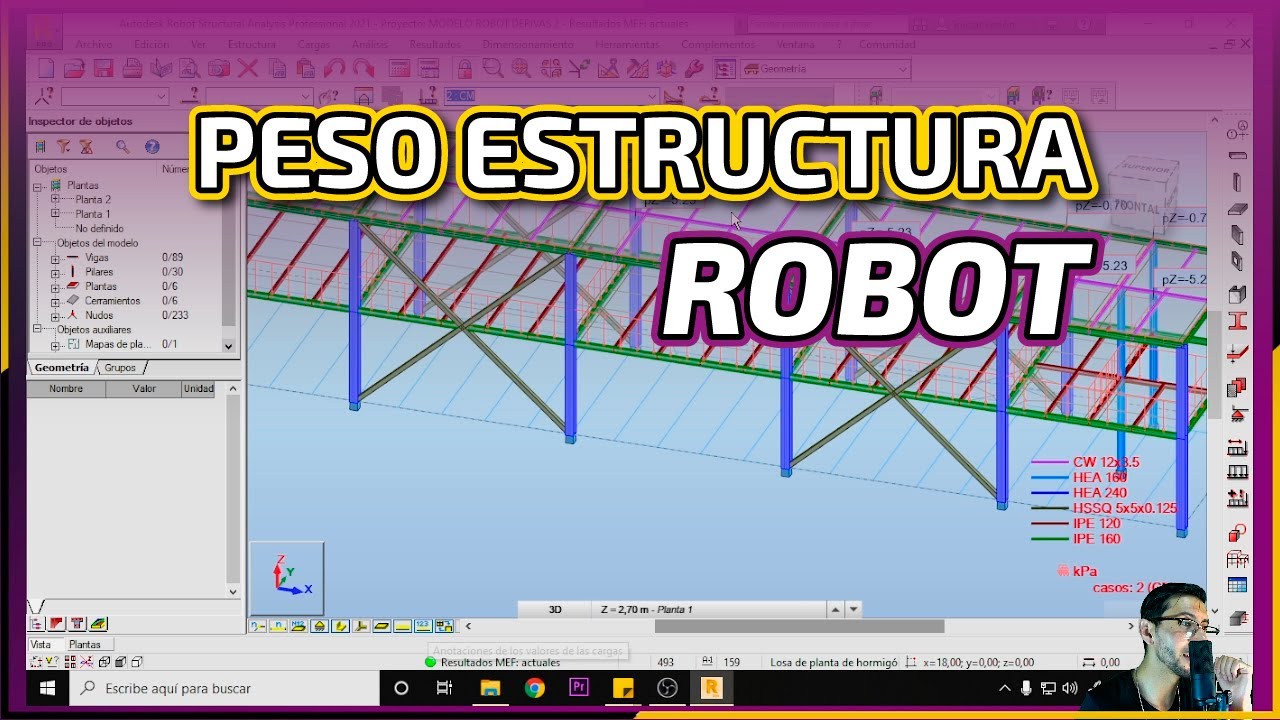 ROBOT STRUCTURAL - TIP #2 PESO ESTRUCTURA