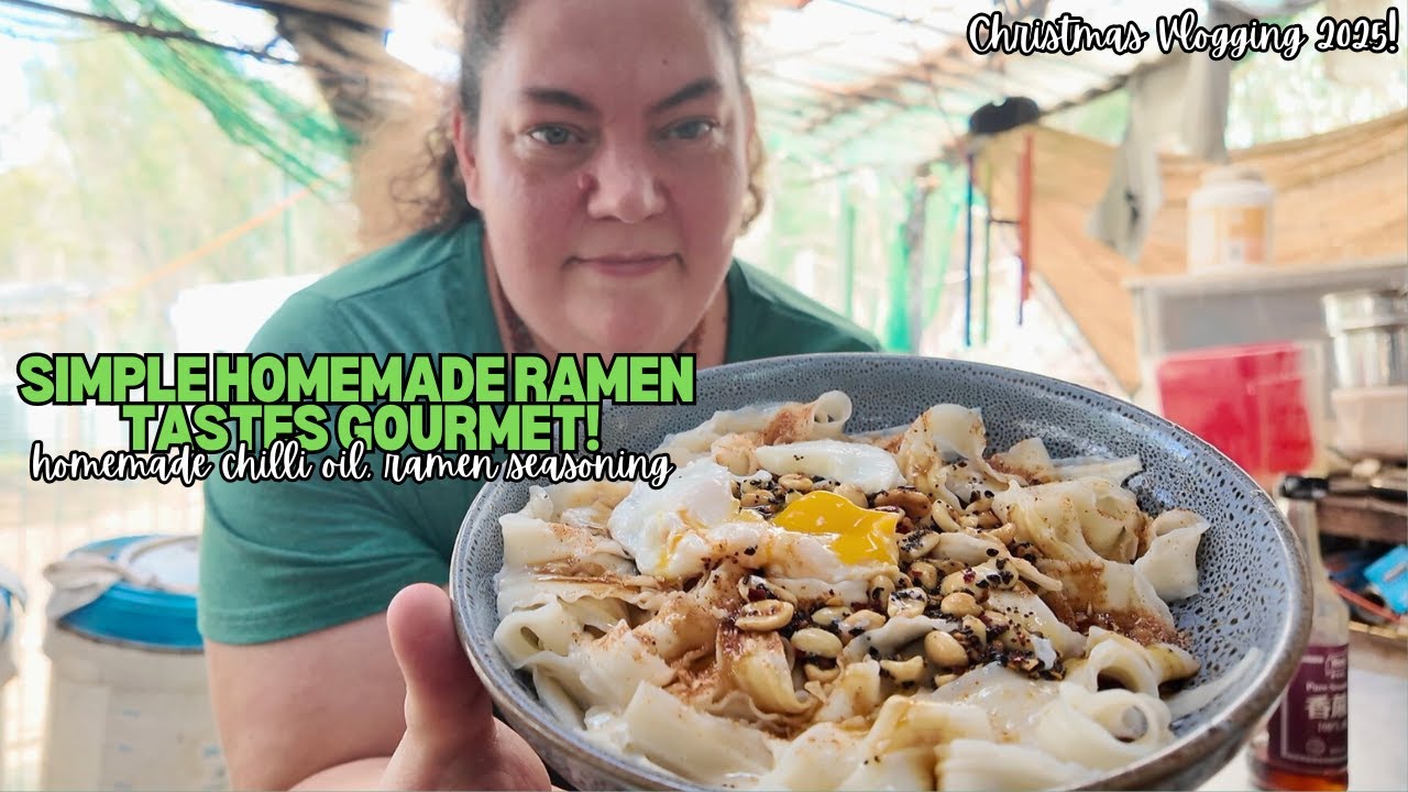 Kids Favourite Ramen - Homemade Chilli oil & seasoning - Christmas Vlog 2025