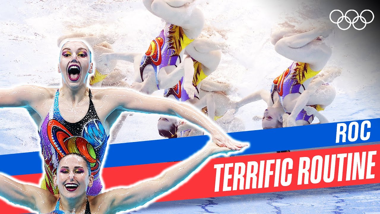 Великолепное выступление команды ОКР в синхронном плавании в Токио 2020!🥇