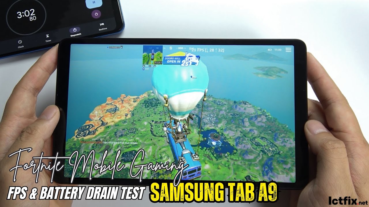 Samsung Galaxy Tab A9 Fortnite Mobile Gaming test | Helio G99