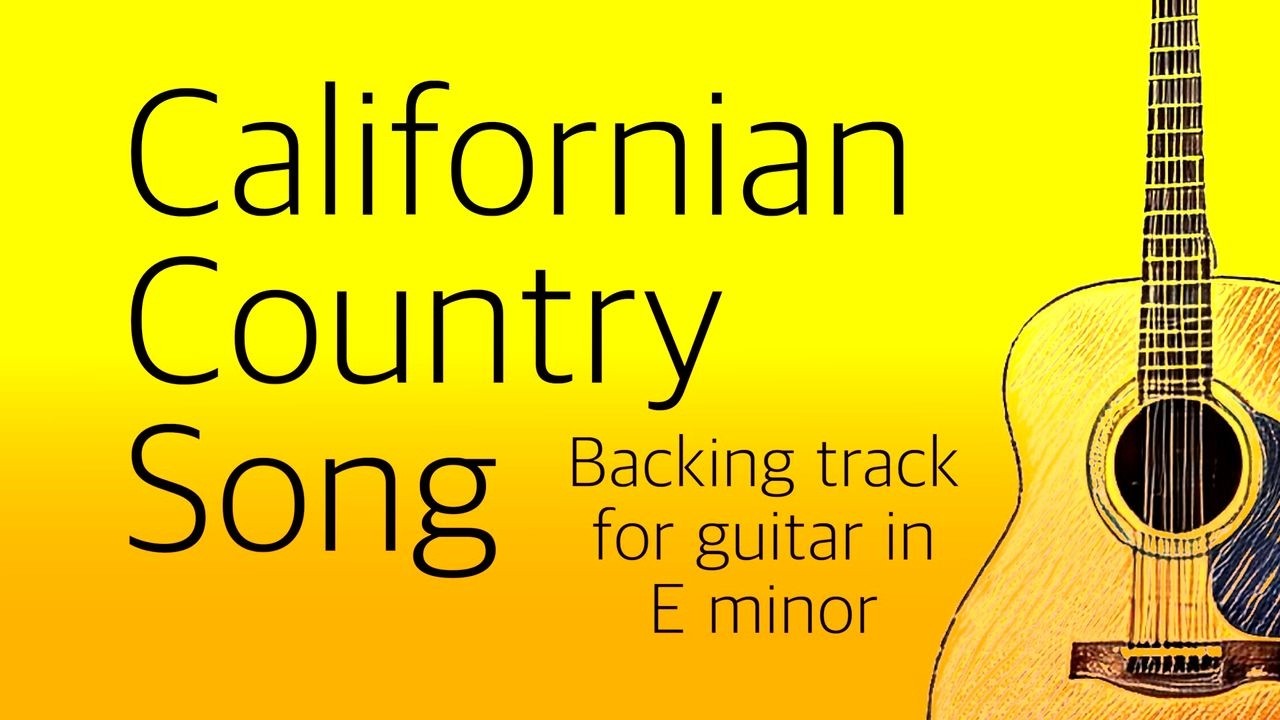 Californian Country Song, backing track in E minor, 116bpm. Have fun!